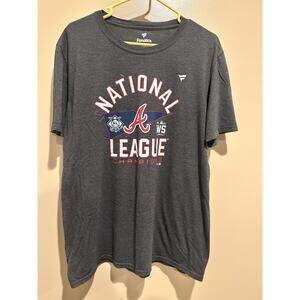 MLB Atlanta Braves National League Champions Shirt (2021) Grey Size Large